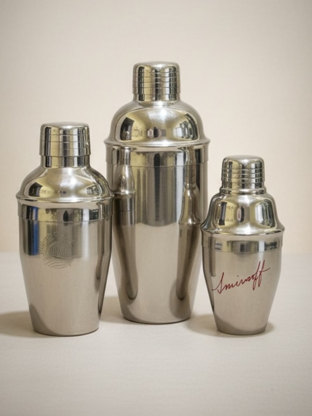 IKEA Smirnoff White Claw Stainless Steel Cocktail Shaker Lot